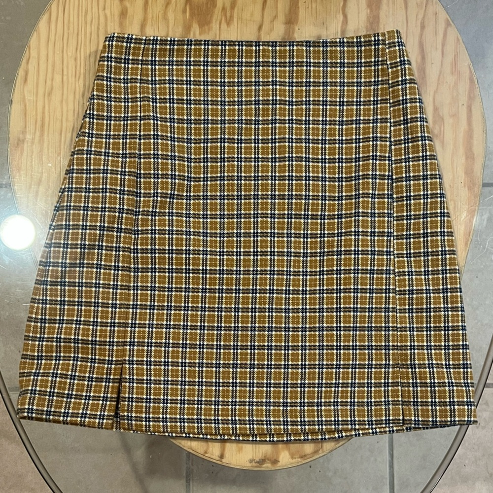 Brandy Melville plaid mini skirt